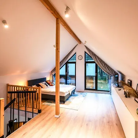 Heban Forest Cabin&Sauna Starlink Tomczyn Esterno foto