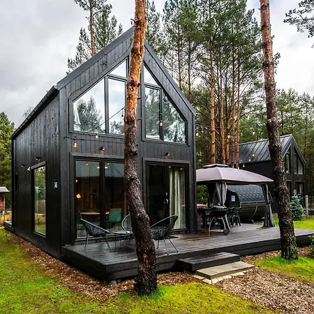 Heban Forest Cabin&Sauna Starlink Tomczyn Esterno foto