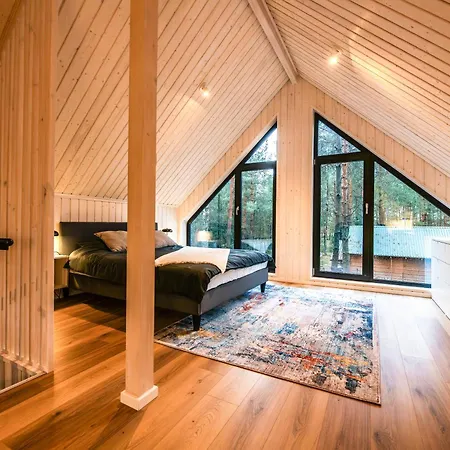 Heban Forest Cabin&Sauna Starlink Tomczyn Esterno foto